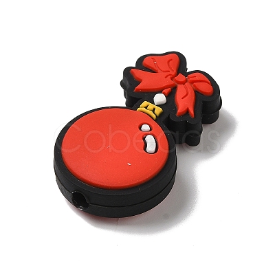 Christmas Theme Silicone Focal Beads SIL-G011-09G-1