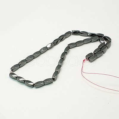 Magnetic Synthetic Hematite Beads Strands G-E079-1-1