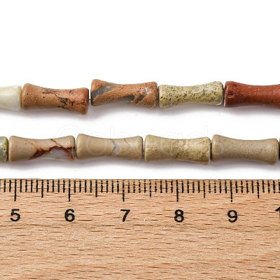 Natural Aqua Terra Jasper Beads Strands G-L624-G03-12x5mm-1