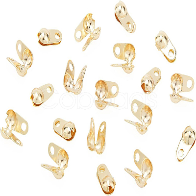 160Pcs Brass Bead Tips KK-BC0002-45-1