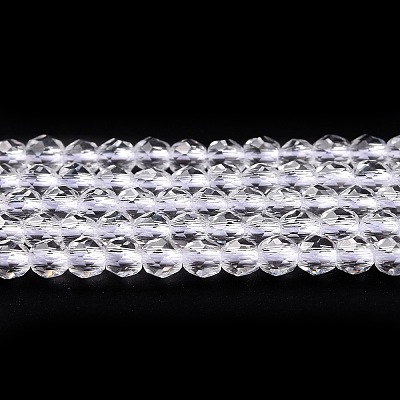 Transparent Glass Beads Strands GLAA-H021-04-29-1