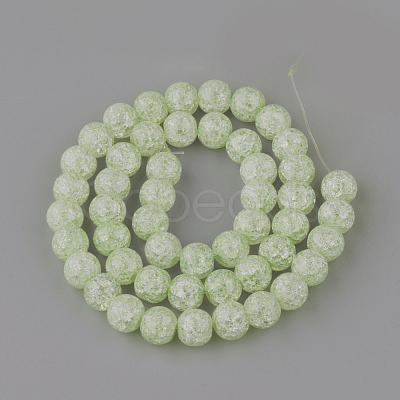 Synthetic Crackle Quartz Beads Strands X-GLAA-S134-8mm-08-1