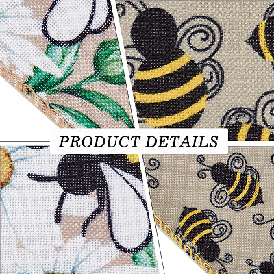 2 Rolls 2 Patterns Insect Theme Polyester Ribbon OCOR-GF0002-58A-1