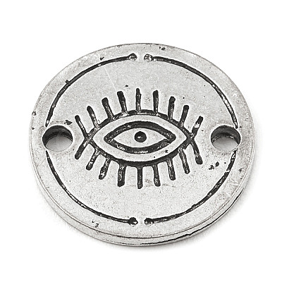 Tibetan Style Alloy Connector Charms PALLOY-D017-03B-AS-1