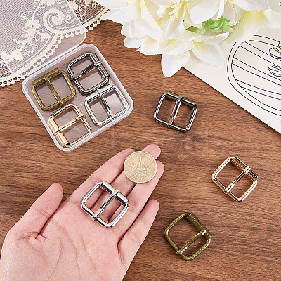 8Pcs 4 Colors Roller Buckles for Bag Strap Connector IFIN-CL0001-12-1
