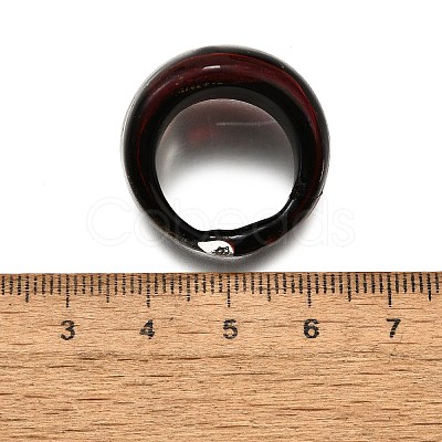 Mixed Handmade Lampwork Wide Band Rings RJEW-X0005-B-1