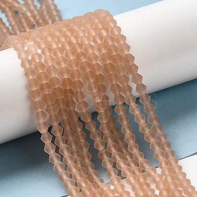 Imitate Austrian Crystal Frosted Glass Beads Strands EGLA-A039-T3mm-MD12-1