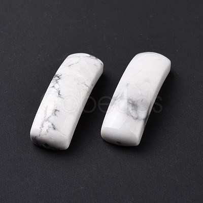 Natural Howlite Connector Charms G-D460-02M-1