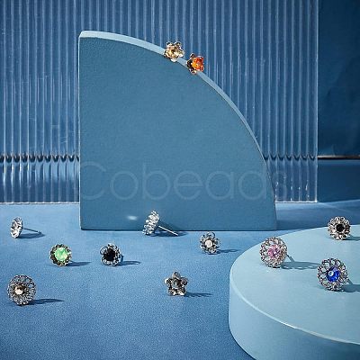 30Pcs 3 Style 304 Stainless Steel Stud Earring Findings STAS-UN0031-93-1