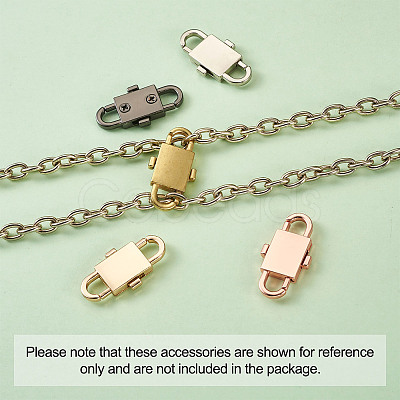 5 Colors Adjustable Alloy Chain Buckles PALLOY-TA0001-91-RS-1