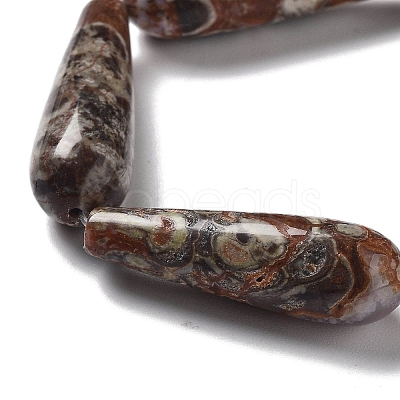 Natural Wealth Stone Jasper Beads Strands G-P528-H13-01-1