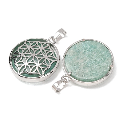 Natural Amazonite Pendants GG-CBA0251-10I-P-1