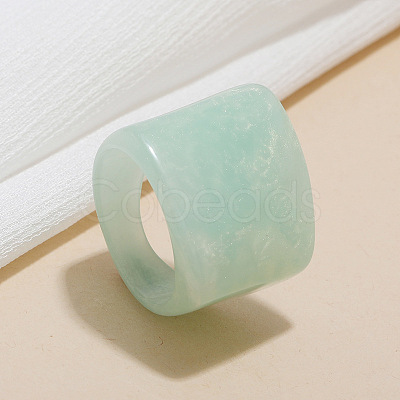 Rectangle Acrylic Finger Rings for Women WGE6404-03-1