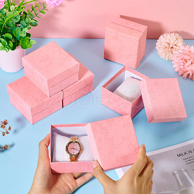 Square Paper Jewelry Bracelet Gift Boxes CON-TAC0010-91D-1