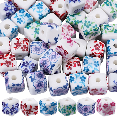 Handmade Porcelain Beads PORC-SC0001-32B-1