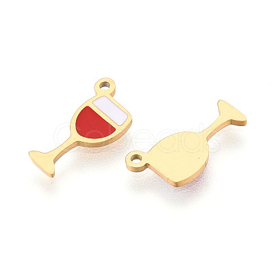 304 Stainless Steel Enamel Charms STAS-T065-65G-02-1