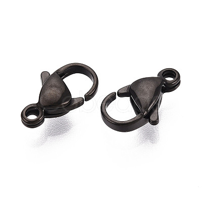 304 Stainless Steel Lobster Claw Clasps STAS-T065-12mm-34B-1