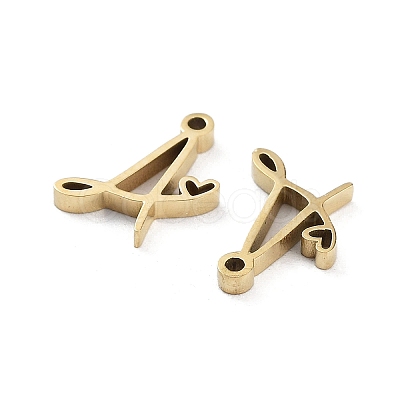 304 Stainless Steel Charms STAS-M327-02G-A-1