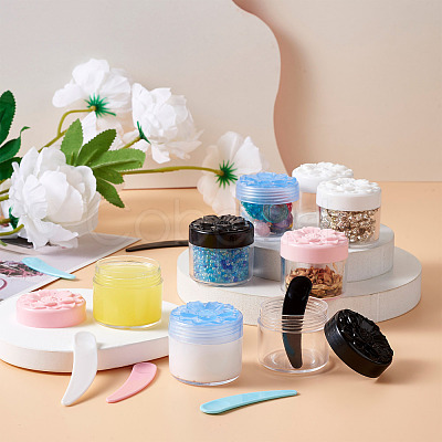 Plastic Facial Mask Stick Cosmetic Spatula Scoop & Bottle DIY-CW0001-28-1