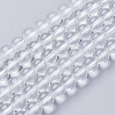Natural Quartz Crystal Beads Strands G-C175-6mm-2-1