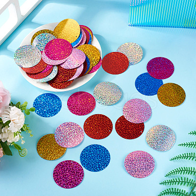 150Pcs PVC Paillette/Sequin Links PVC-TA0001-07A-1