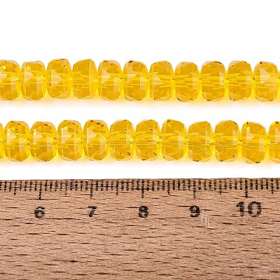 Transparent Glass Beads Strands GLAA-Q114-01A-A04-1