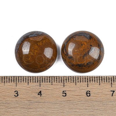 Natural Tiger Iron Cabochons G-T020-18mm-31-1