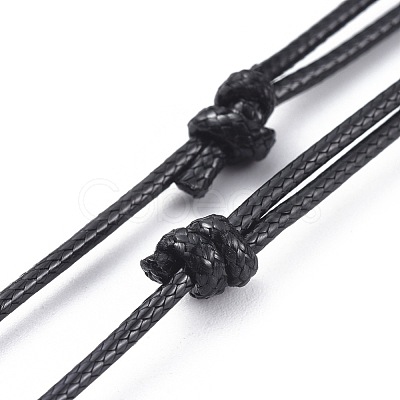 Adjustable Korean Waxed Polyester Cord Necklace Making AJEW-JB00510-01-1