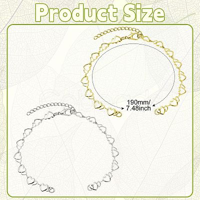 2Pcs Brass End with Chains AJEW-CJ00012-1