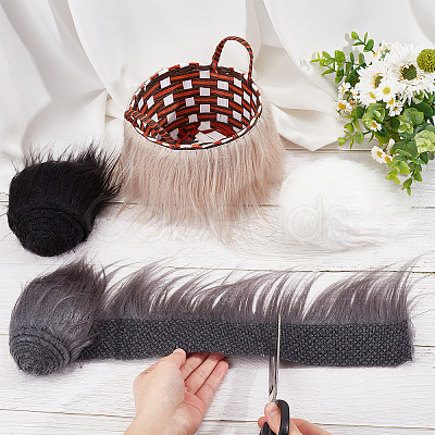 Gorgecraft 1Set Artificial Wool Tassel Fringe Trimming DIY-GF0004-97-1