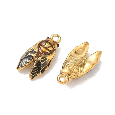 304 Stainless Steel Enamel Pendants STAS-L316-23G-02-1