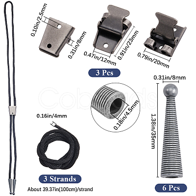 DIY Bolo Tie Making Kit DIY-GF0010-35B-1