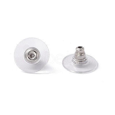 304 Stainless Steel Bullet Clutch Earring Backs X-STAS-I016-1