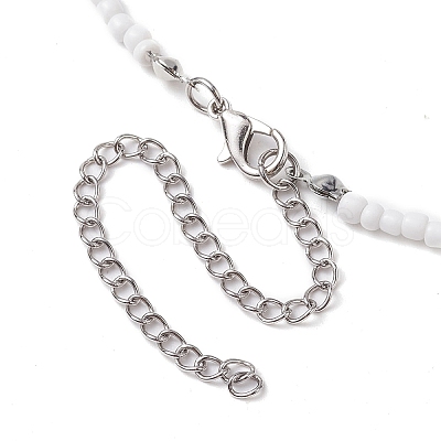 Bowknot 304 Stainless Steel Necklaces NJEW-JN04670-01-1