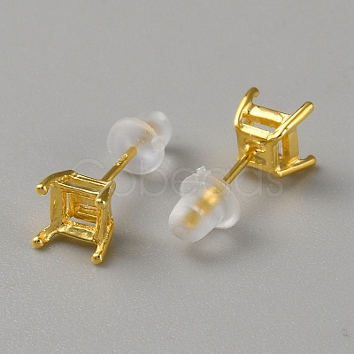 925 Sterling Silver Stud Earring Findings FIND-WH0148-088B-G-1