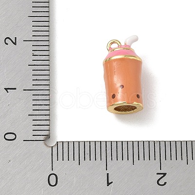Brass Enamel Pendants KK-CBA1717-03G-02-1
