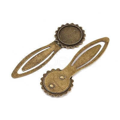 20mm Tray Bookmark Cabochon Settings PALLOY-S033-40AB-NR-1
