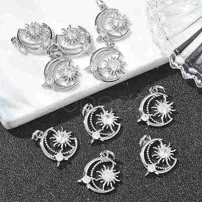 SHEGRACE Valentine's Day Brass Clear Cubic Zirconia Pendants XGRQ3K225-536P-1