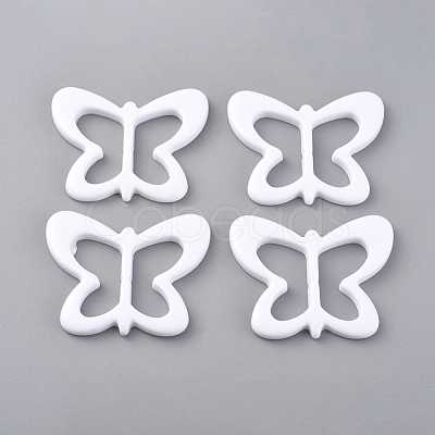 Resin Buckle Clasps RESI-WH0008-25D-1