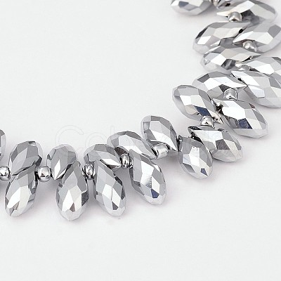 Electroplate Glass Beads Strands EGLA-J068-FP01-1