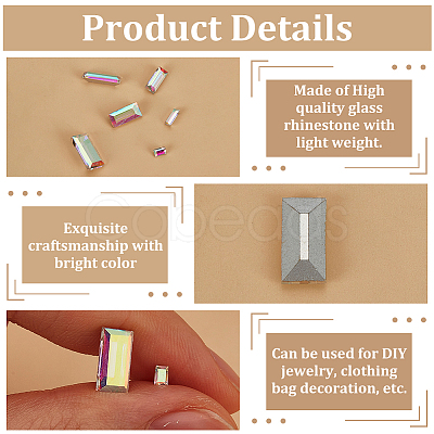180Pcs 6 Styles Glass Rhinestone Cabochons RGLA-FG0001-26-1