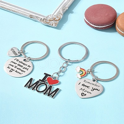 1Pc Alloy Enamel Keychains KEYC-FS0001-12-1