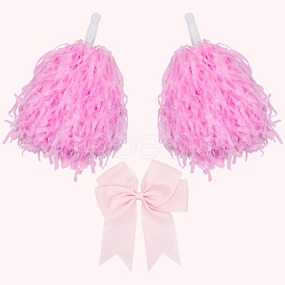 Plastic Cheerleading Pom Poms Cheerleading Hand Flowers AJEW-CN0005-94B-1