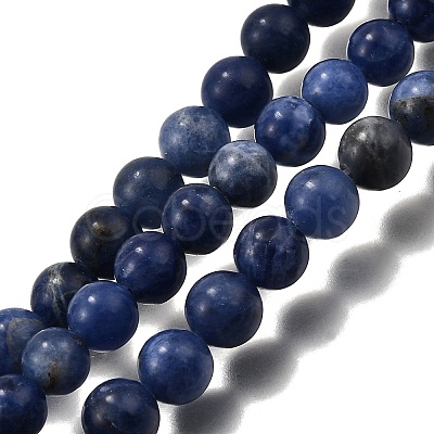 Natural Sodalite Beads Strands G-E110-8mm-3-1