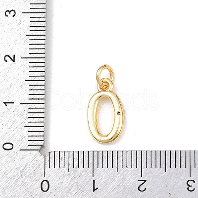 Brass Micro Pave Clear Cubic Zirconia Charms KK-P339-27G-00-1
