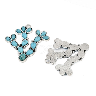 Synthetic Turquoise Pendants FIND-C068-20AS-1