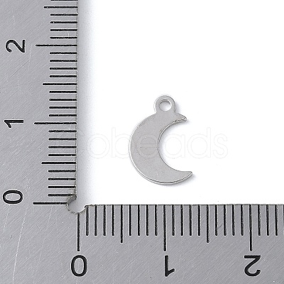 925 Sterling Silver Moon Charms STER-M099-03P-1