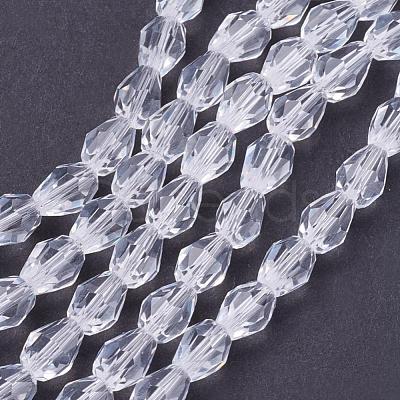 Glass Beads Strands GLAA-R024-6x4mm-12-1
