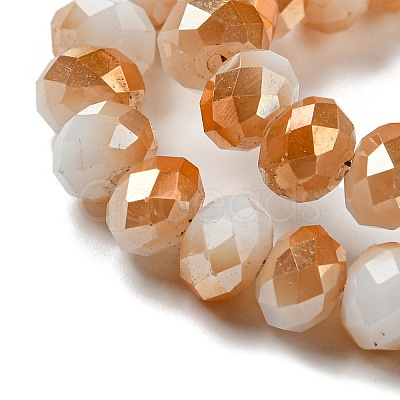 Electroplate Glass Beads Strands GLAA-K027-FR-A-M-1