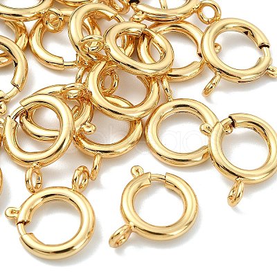 SHEGRACE Brass Spring Ring Clasps XGRPCN048-223G-1
